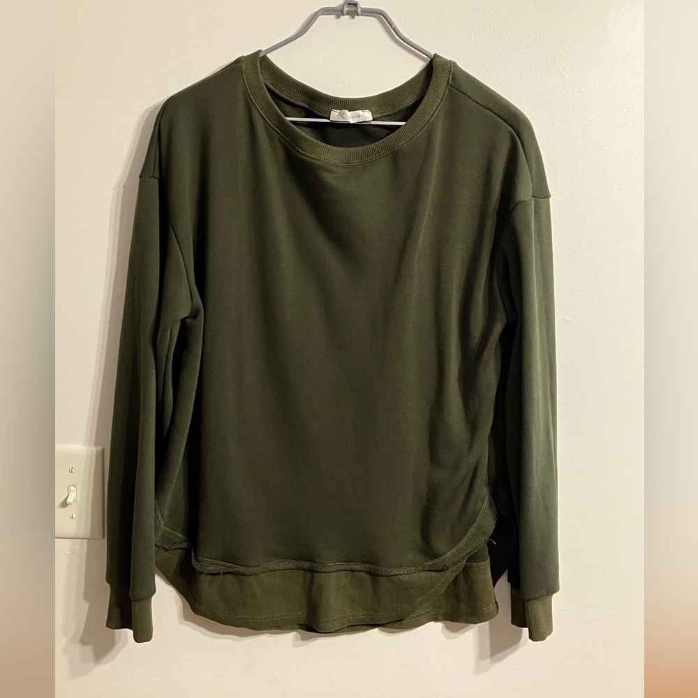Kirundo Women’s Large Olive Green Sweatshirt Sporty casual